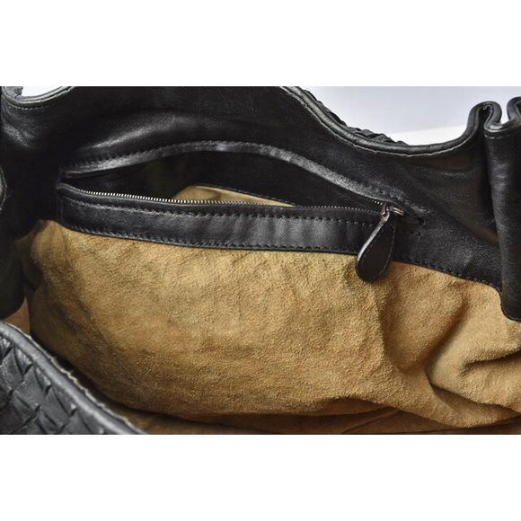 Bottega Veneta tote bag black intrecciato leather - Picture 8 of 9